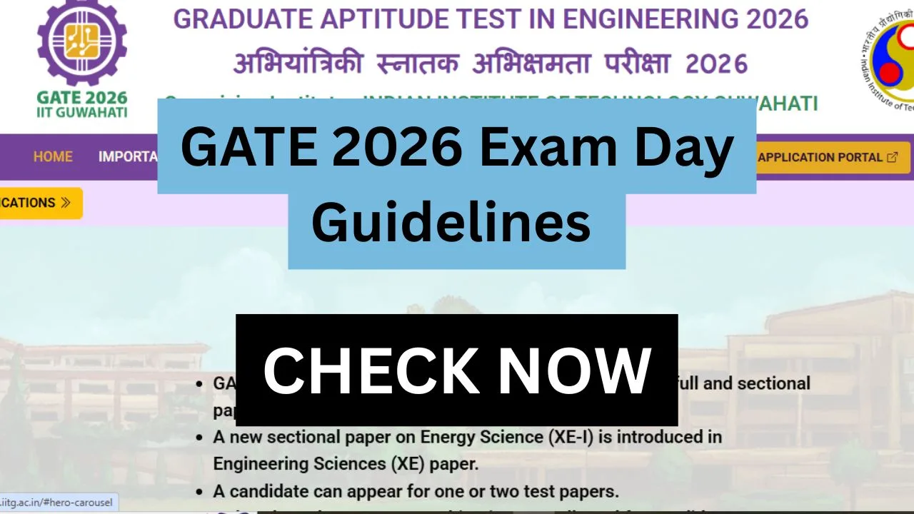 GATE 2026 Exam Day Guidelines